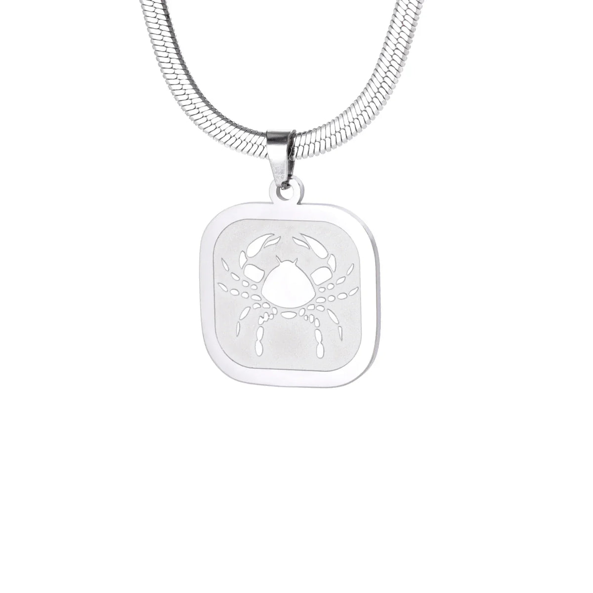 Celestial Zodiac Necklace – Cancer, Silver