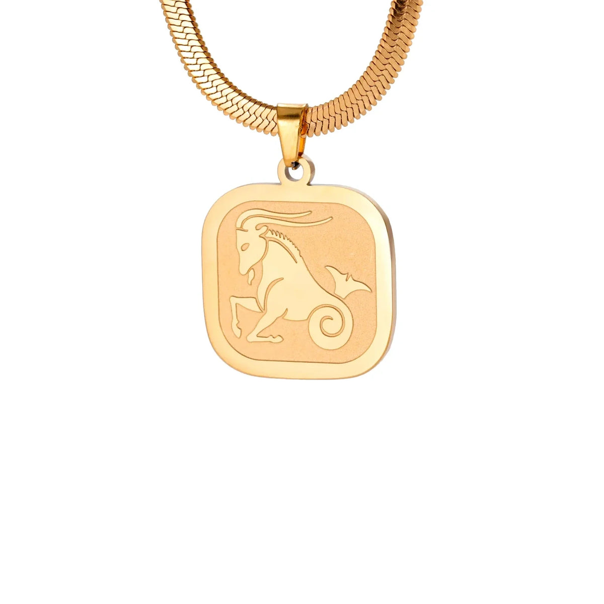 Celestial Zodiac Necklace – Capricorn, Gold