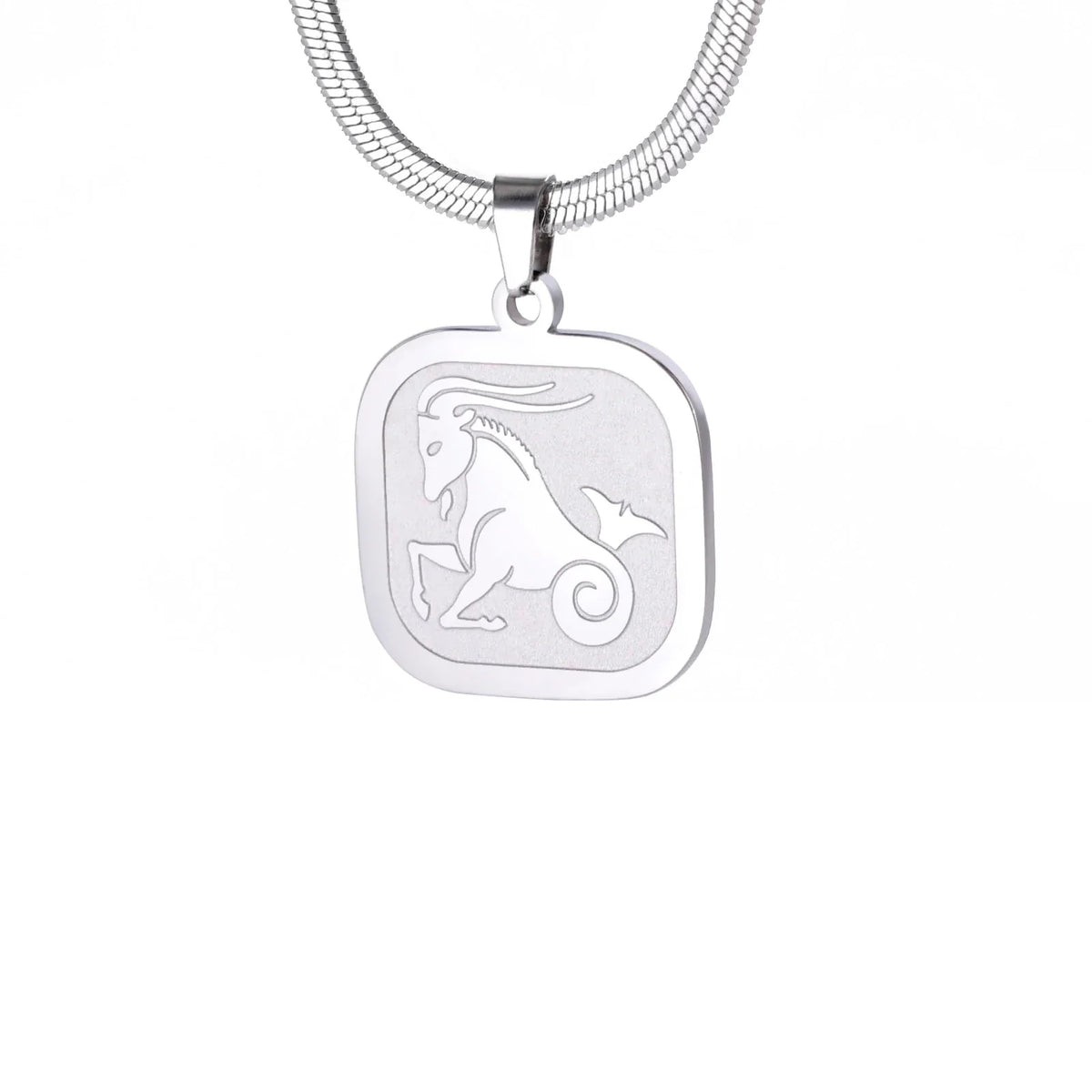 Celestial Zodiac Necklace – Capricorn, Silver