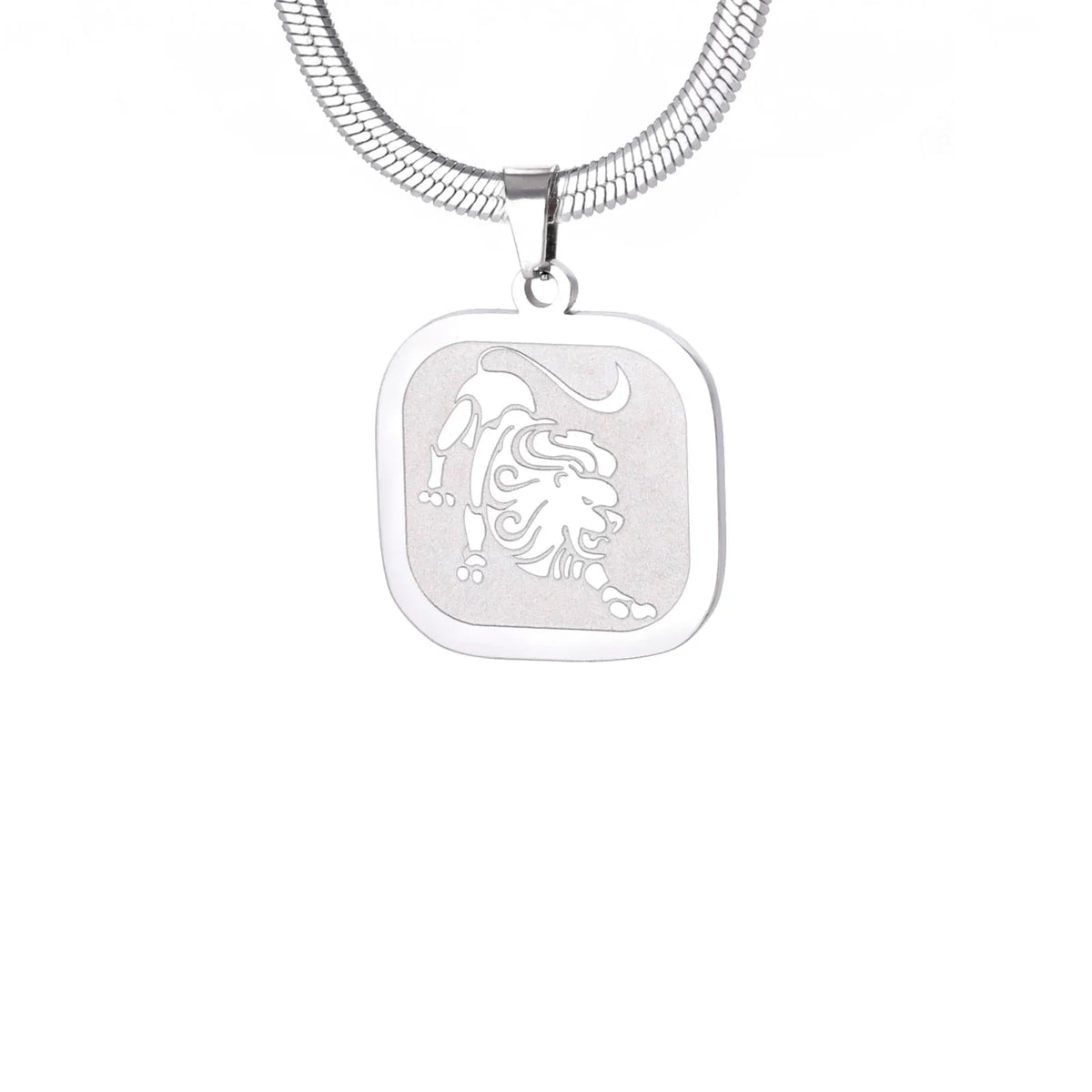 Celestial Zodiac Necklace – Leo, Silver