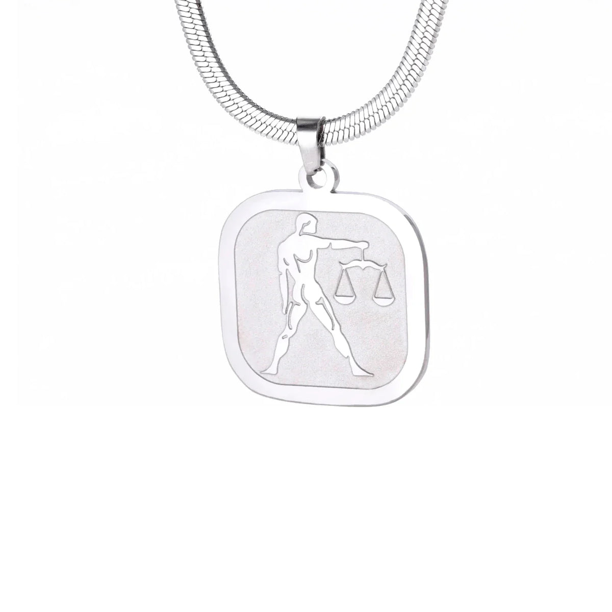 Celestial Zodiac Necklace – Libra, Silver