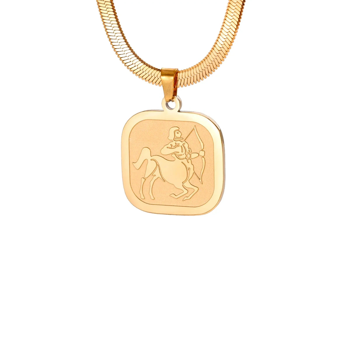 Celestial Zodiac Necklace – Sagittarius, Gold