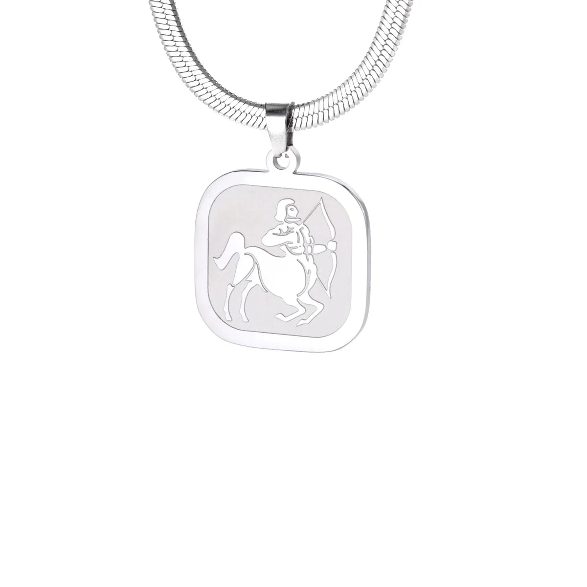 Celestial Zodiac Necklace – Sagittarius, Silver