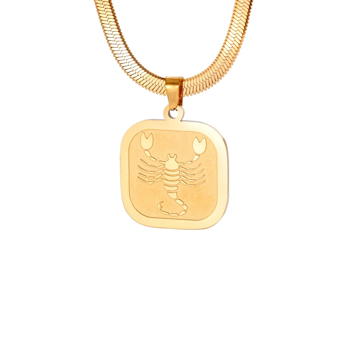 Celestial Zodiac Necklace – Scorpio, Gold