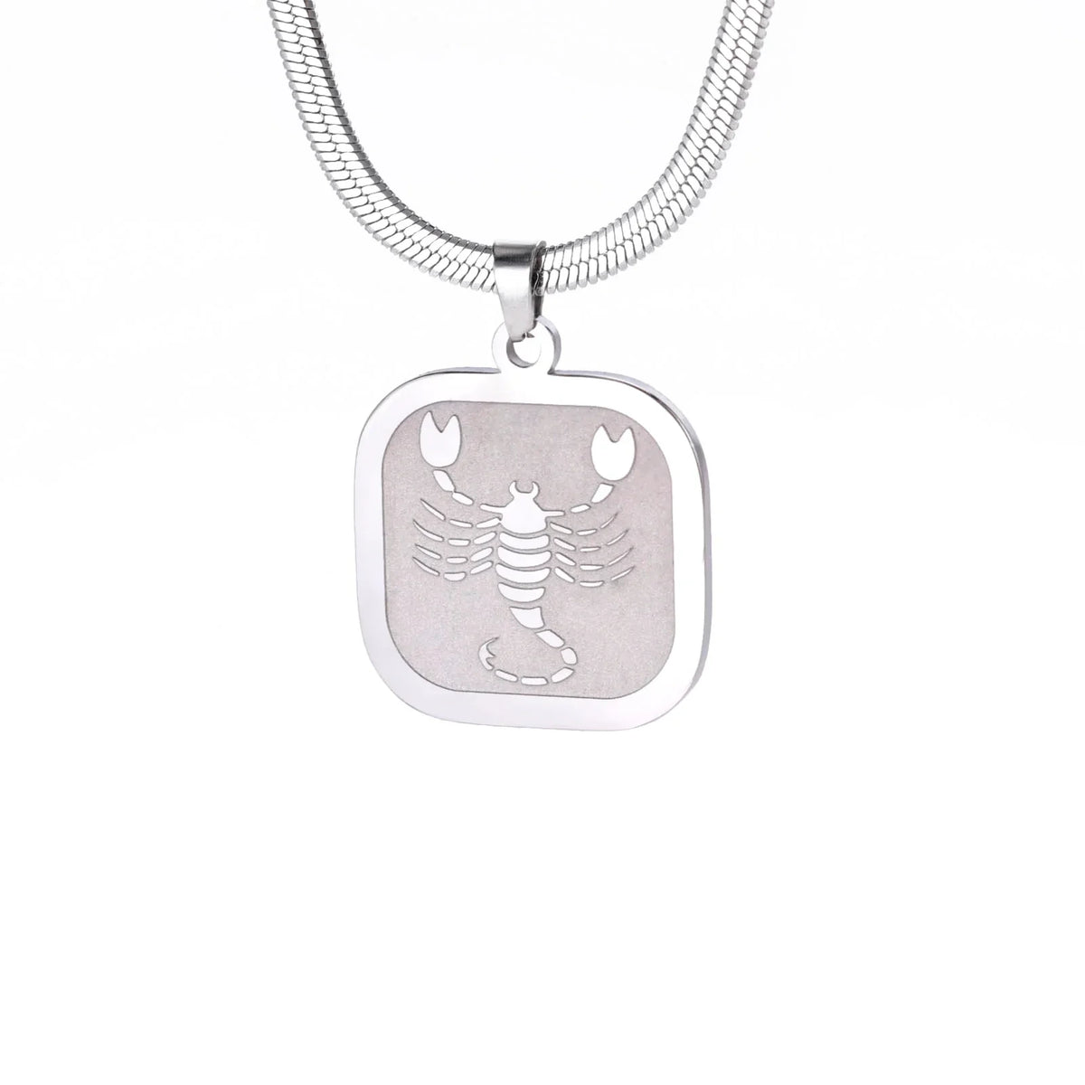 Celestial Zodiac Necklace – Scorpio, Silver