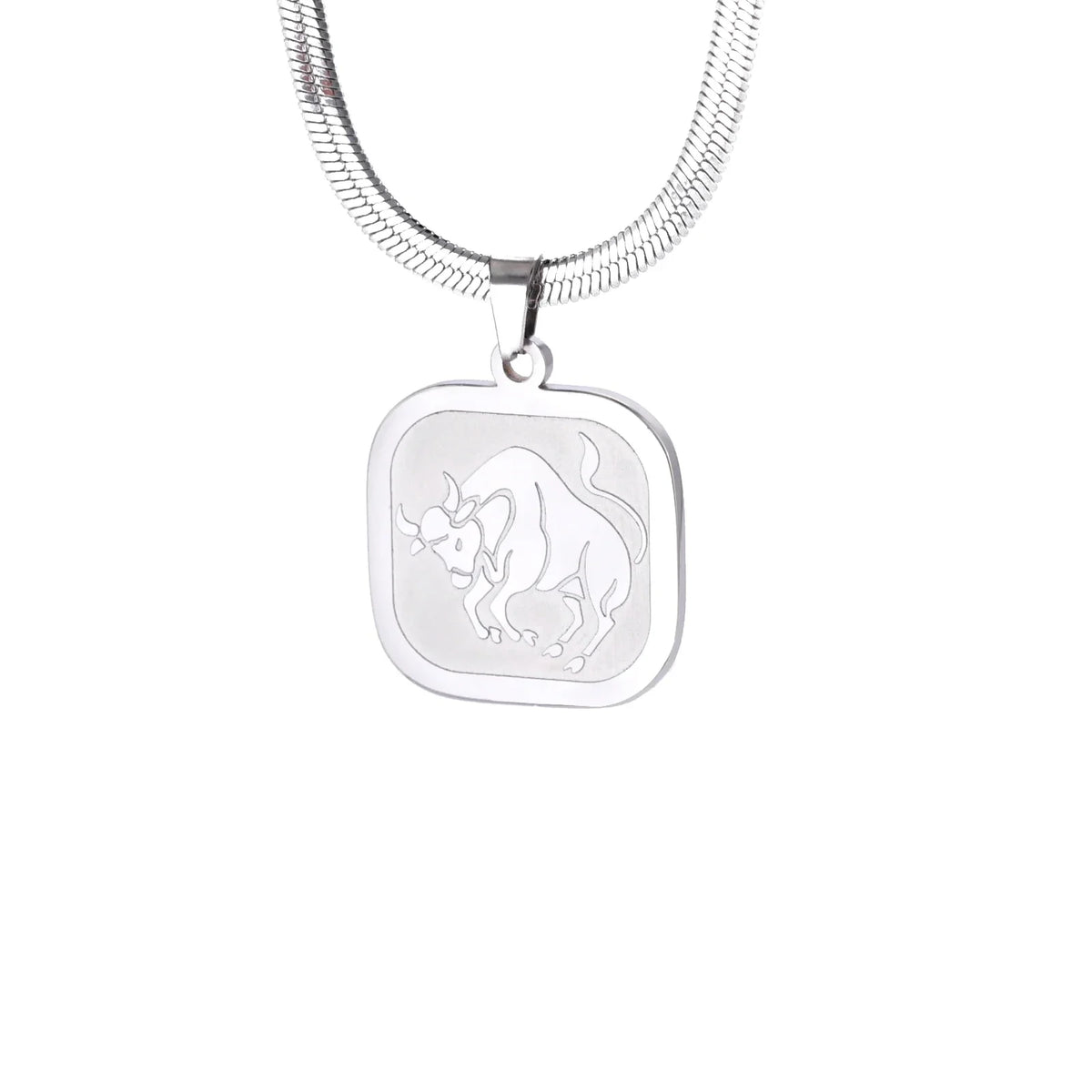 Celestial Zodiac Necklace – Taurus, Silver