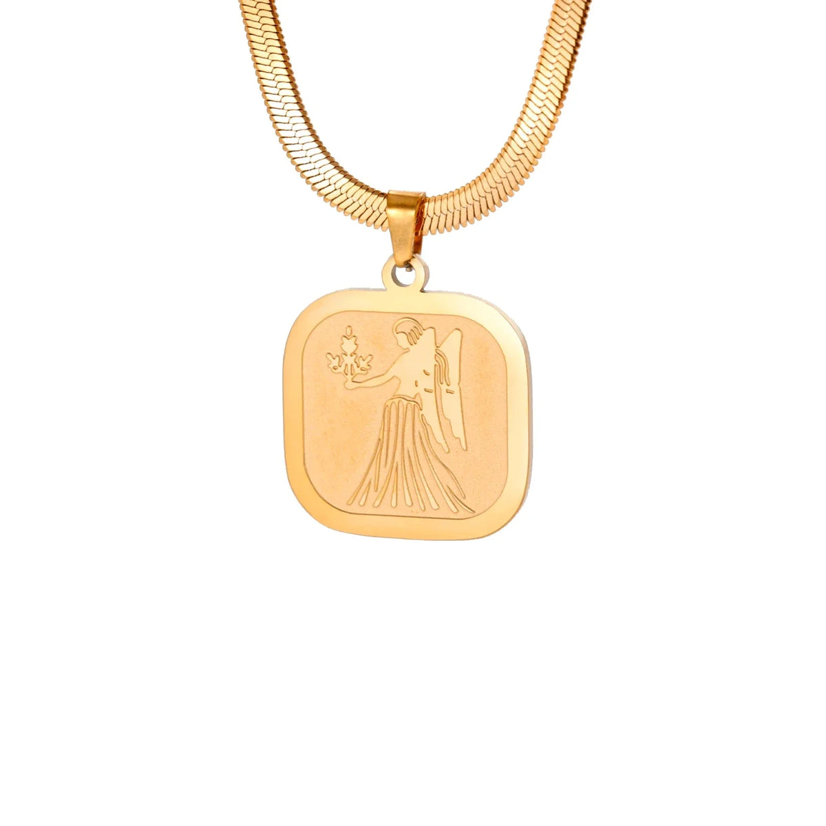 Celestial Zodiac Necklace – Virgo, Gold